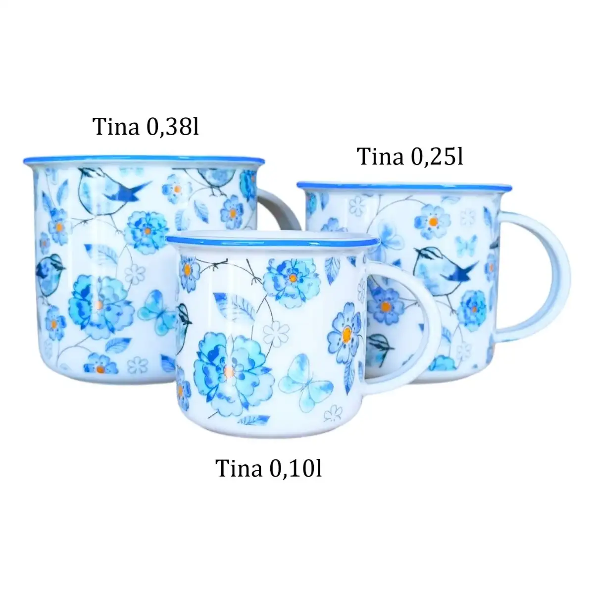 Hrnek Tina - Modří ptáci