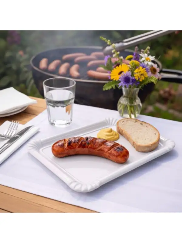 Porcelánový tácek čtyřhranný