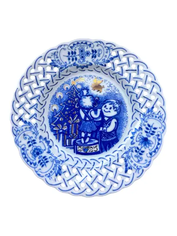 Talíř závěsný prolamovaný 18cm / výroční 2025