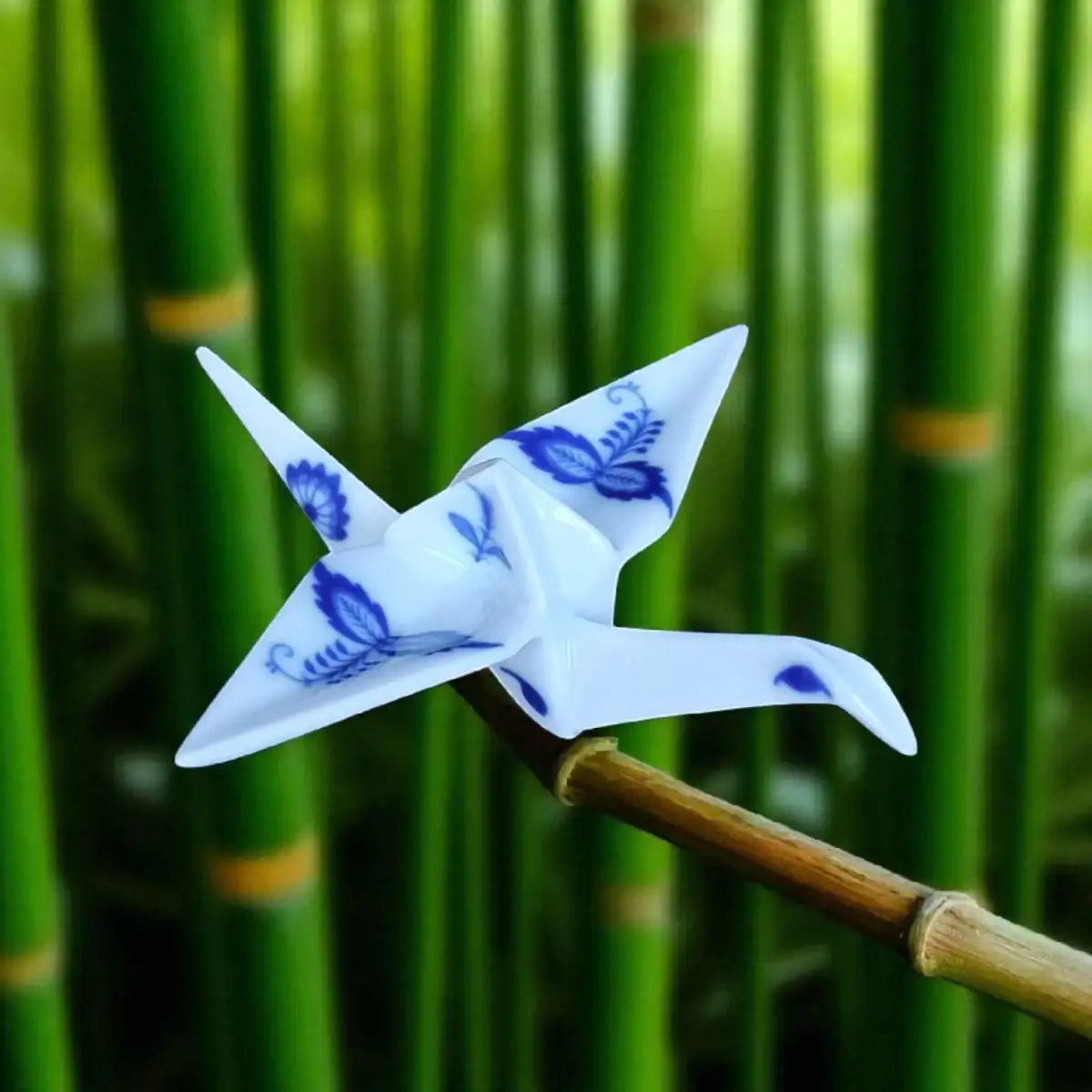 20160 Origami - letící jeřác cobalt IMAGE