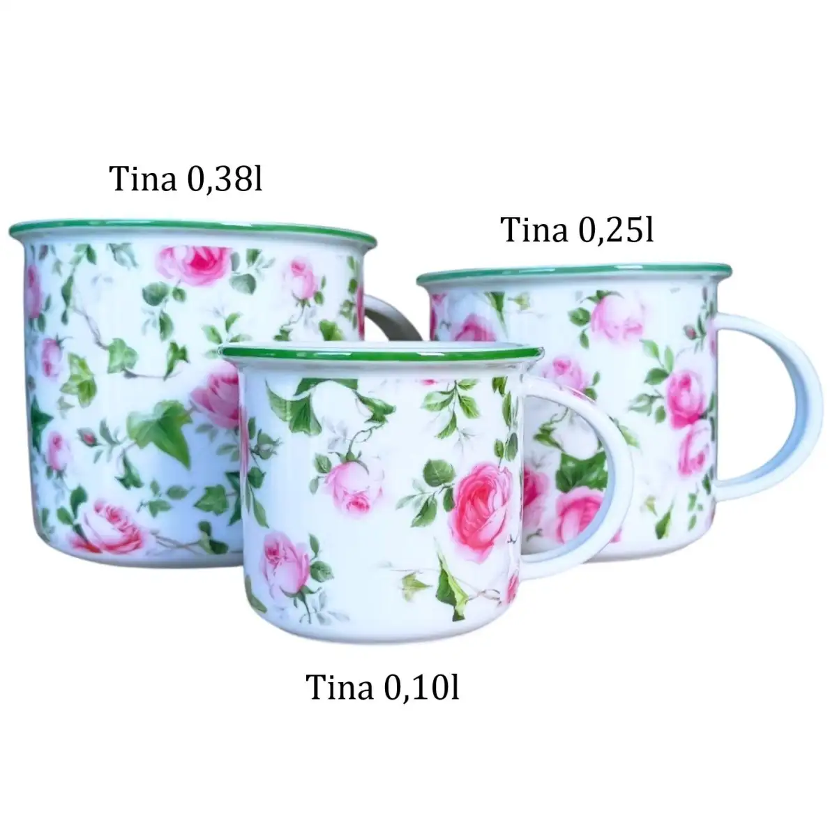 Hrnek Tina - Růže s břečťanem