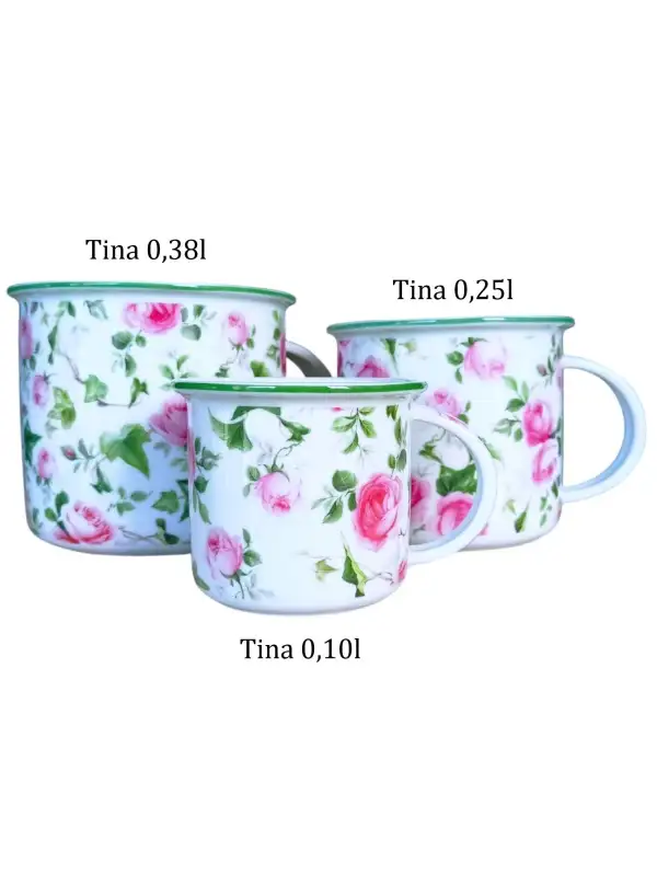 Hrnek Tina - Růže s břečťanem