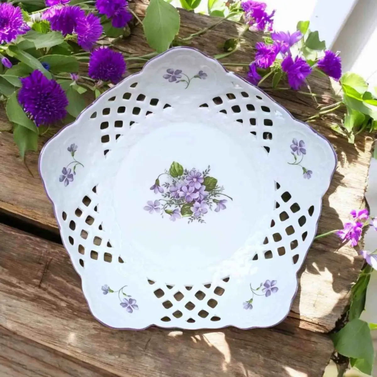 10160 Mísa pětihranná prolamovaná 24cm