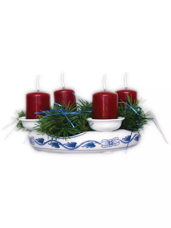 Svícen adventní (4 svíčky)